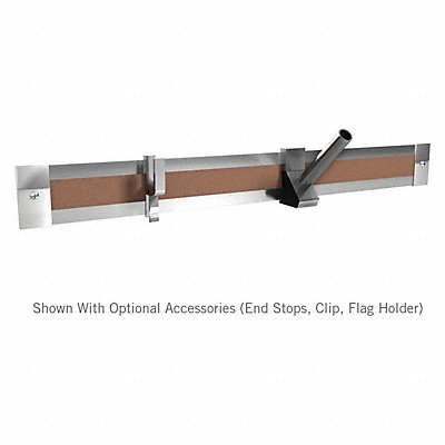 GHENT MRH81 Display Rail Cork 96 in W x 2 in H