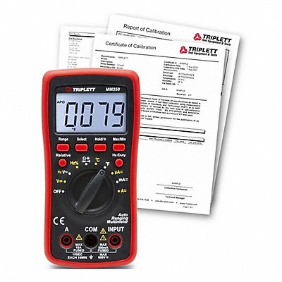 TRIPLETT MM350NIST Digital Multimeter CatIII 600V