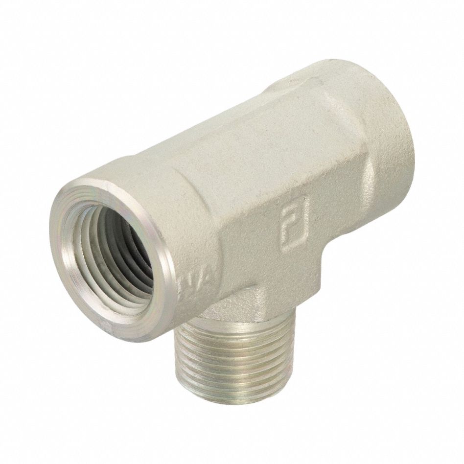 PARKER 14MMSSS Male Branch Tee 316 SS 1/4 in Pipe Size
