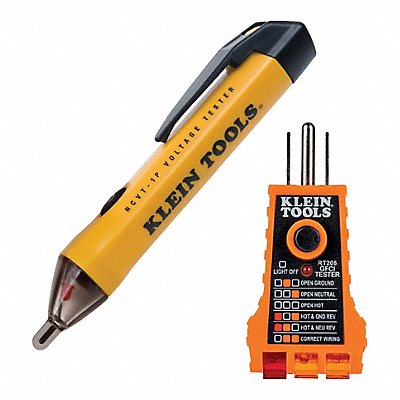 KLEIN TOOLS NCVT1PKIT NCVT and GFCI Receptacle Test Kit