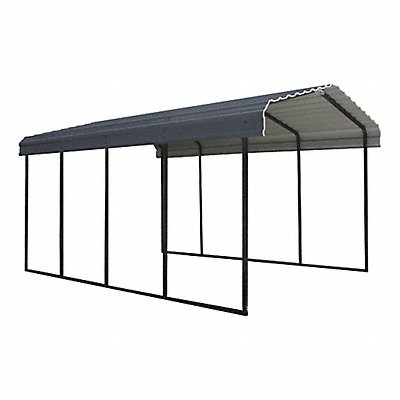 ARROW CPHC122009 Carport Black Galvanized Steel