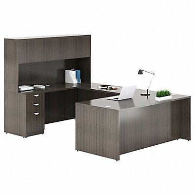 BOSS GroupA5DW U-Shaped Desk 65 1/2 in H Driftwood