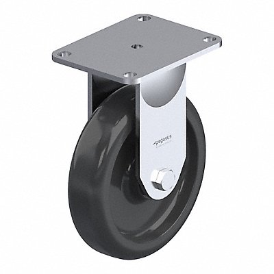 GRAINGER P12RPB050BP2 Plate Caster Rigid Polypropylene 6 3/16 H