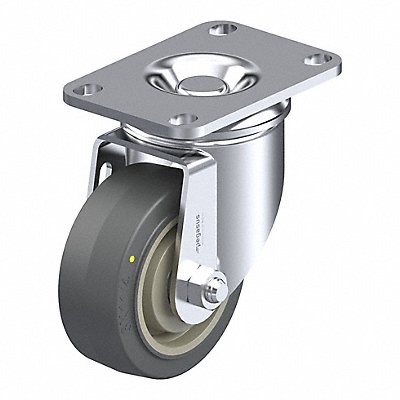 GRAINGER P12SPRP030B12EL Plate Caster Swivel Rubber 4 3/16 H