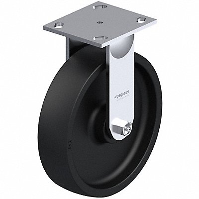 GRAINGER P21RNG080R14 Plate Caster Rigid Nylon 9 1/2 H