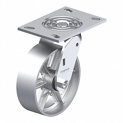 GRAINGER P21SC050R16 Plate Caster Swivel Iron 6 1/2 H
