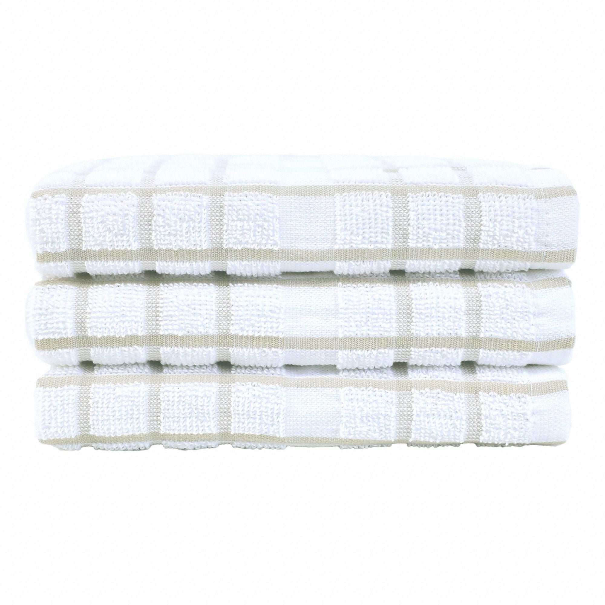 MARTEX 1C41658 Kitchen Towel Khaki-White Check PK 144