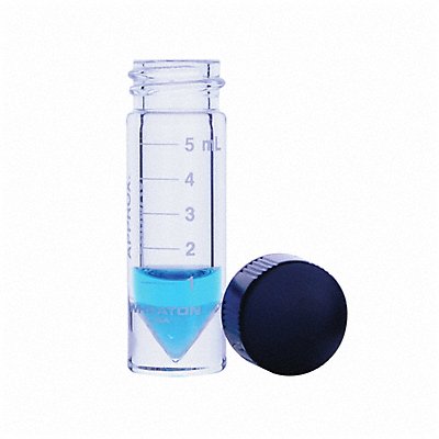 WHEATON W986279NG Vial with Cap 5 mL 20 mm Dia PK12