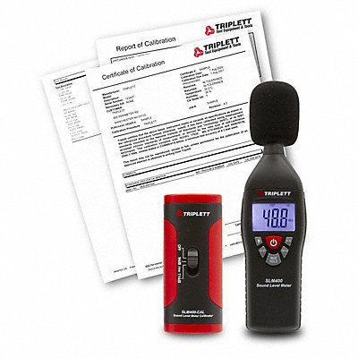 TRIPLETT SLM400KITNIST Sound Meter and Calibrator Kit