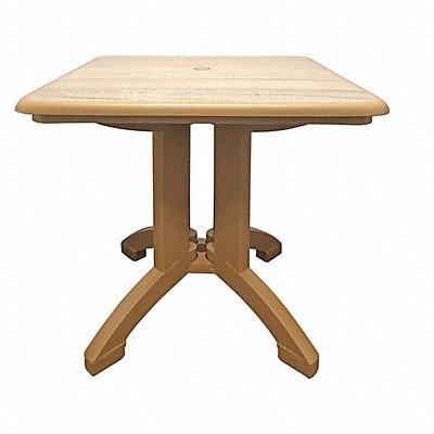 GROSFILLEX US744008 Aquaba Square Table 32 Teakwood