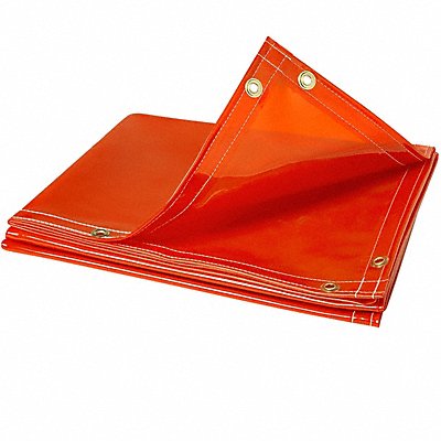 STEINER 3486X10 Welding Curtain 6 ft H 10 ft W Orange