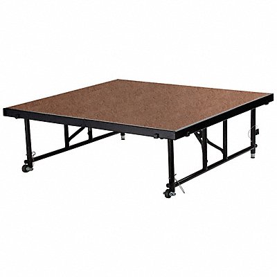 NATIONAL PUBLIC SEATING TFXS48481624HB Adjustable Portable Stage Package 16in.H