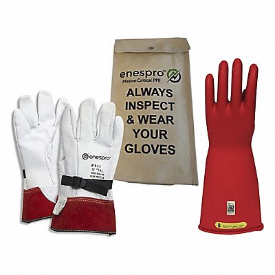 NATIONAL SAFETY APPAREL KITGC2R09NR Class 2 Glove KIT Red 9 Glove Size