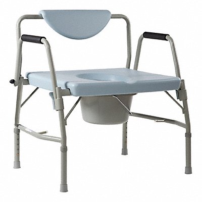 DYNAREX 10375 Commode Chair Gray 650 lb Max Weight