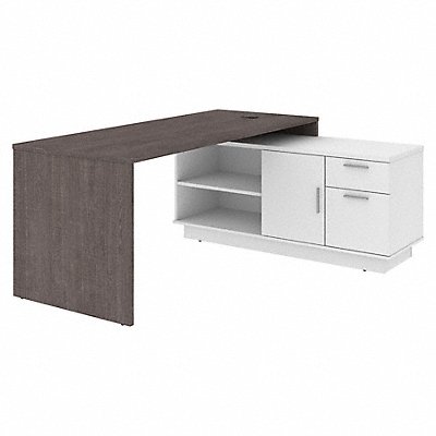 56MC54 BESTAR 115420000000 L-Shape Desk 71-7/64 Overall Depth