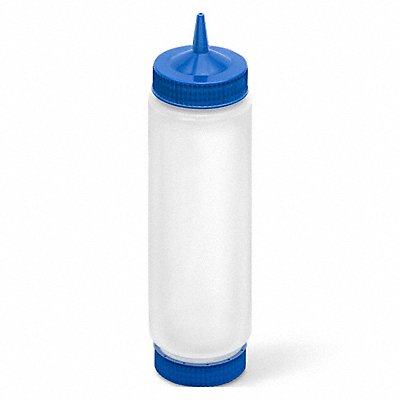 VOLLRATH 49242134444 Squeeze Bottle Blue/Clear Polyethylene