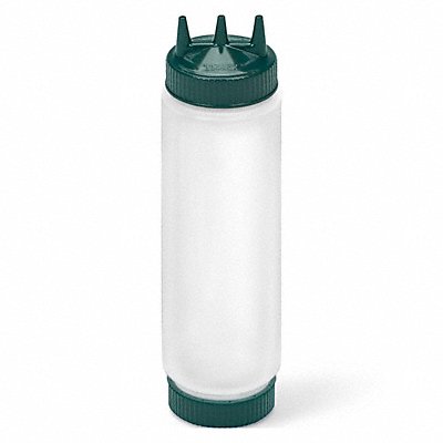 VOLLRATH 3324210000000 Squeeze Bottle Clear/Green Polyethylene