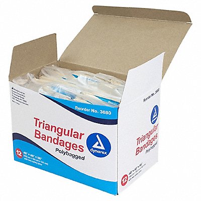 DYNAREX 3680 Triangular Bandage 40x40x56 Beige PK12