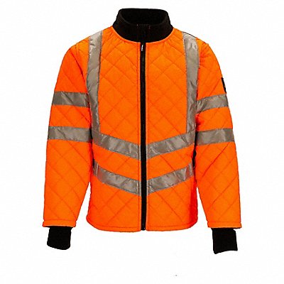 REFRIGIWEAR 8730RHVOMED HiVis Diamond Quilted Jacket Lime