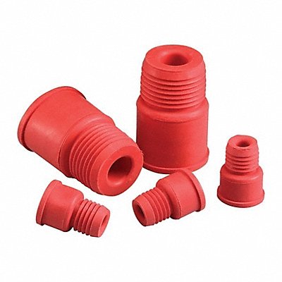 CHEMGLASS CG302407 Stopper Red 0 PK100