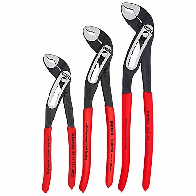 KNIPEX 002007US1 Water Pump Plier Set Dipped 3 Pcs