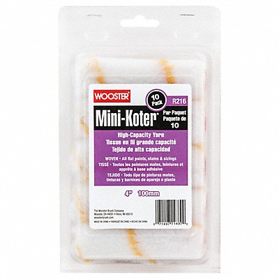 WOOSTER R1164 Yarn Paint Roller Cover Smooth 4 L PK10