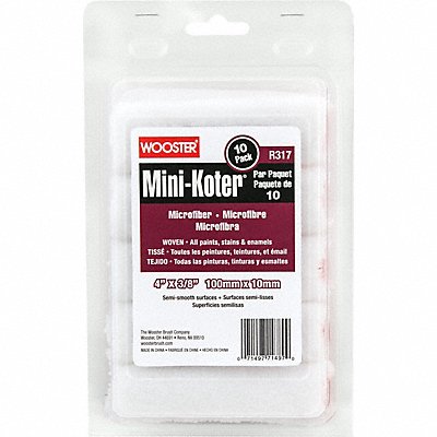 WOOSTER R1174 Paint Roller Cover 1/4 Dia Core PK10