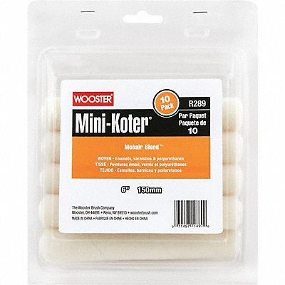 WOOSTER R1196 Paint Roller Cover 1/4 Dia Core PK10