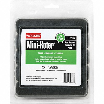 WOOSTER R1666 Paint Roller Cover 1/4 Dia Core PK10