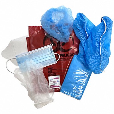 DICK MEDICAL SUPPLY 0117IK Isolation Kit Biohazard Bag Red 7 gal