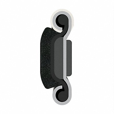 FAIRCHILD 01434X2 Edge Grip Seal Beltline WRSTP 8 ft Rubbr