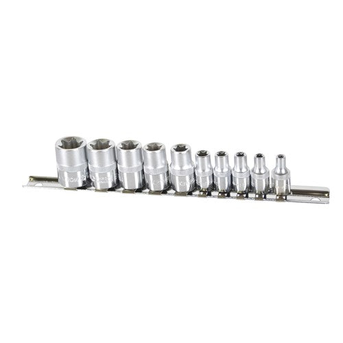Kincrome 02093 E-TORX Socket Set 10 Piece 1/4 & 3/8" Drive