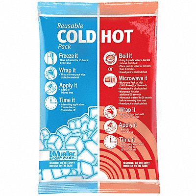 GRAINGER 30105 Reusable Heat/Cold Pack 6 L x 9 W PK12