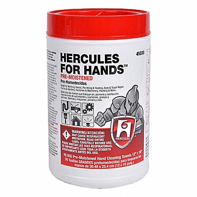 HERCULES 45333 Cleaning Wipes Scented 12 inL 10 inW