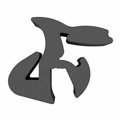 FAIRCHILD 60250 Window Lock Gasket Sngl 0.075 - 0.140 in