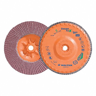WALTER SURFACE TECHNOLOGIES 06F604 Flap Disc Coated 6 dia 10 200 RPM
