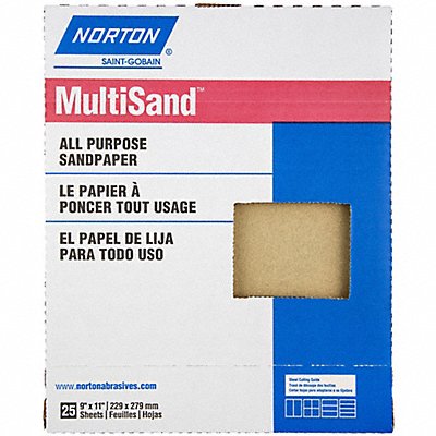 NORTON 7660700354 Sandpaper Sheet Grit 220 11 L 9 W