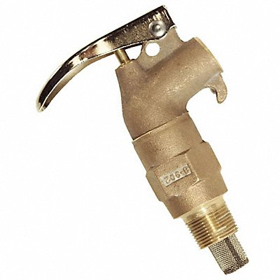 GRAINGER 8902 Rigid Safety Faucet Brass Brown NPS NPT