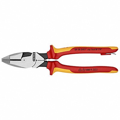 KNIPEX 0908240SBA Linemans Plier 9-1/8 L Ergonomic