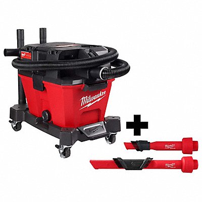 MILWAUKEE 9.10204990202849E+20 M18 6 Gallon Wet/Dry Vac + 2 Attachments