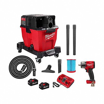 MILWAUKEE 092022HD296220 M18 FUEL 9GAL Vac Kit + M18 FUEL MTIW