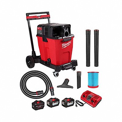 MILWAUKEE 093022HD48111813 M18 12GAL Vacuum Kit+M18FORGE HD12Bat