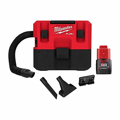 MILWAUKEE TOOL  EQUIPMENT 0960-20, 48-11-24500 M12 1.6GAL Vac + M12 RDL HOXC5.0 Battery