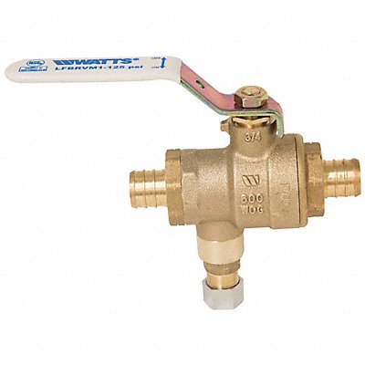 WATTS 34LFBRVM1PXPXC125 Ball And Relief Valve Bronze 125 psi