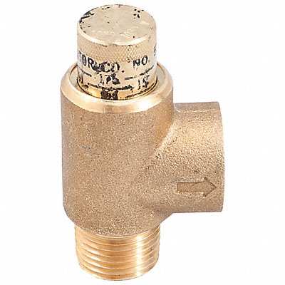 WATTS 12530FP Pressure Relief Valve Brass 150 psi