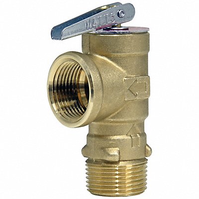 WATTS 34LF3L075 Pressure Relief Valve Copper Alloy 75psi
