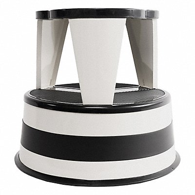 CRAMER 100114 Rolling Step Stool 350 lb Cap. 11 lb Wht