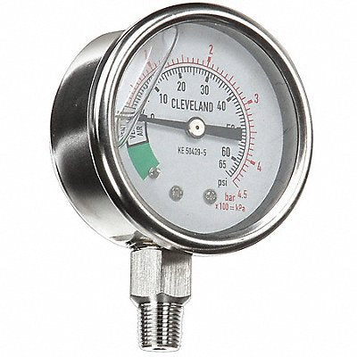 CLEVELAND KE504295 Pressure Gauge Fits Brand Cleveland
