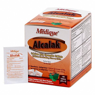 MEDIQUE 10133 Antacids/Indigestion Mint PK50