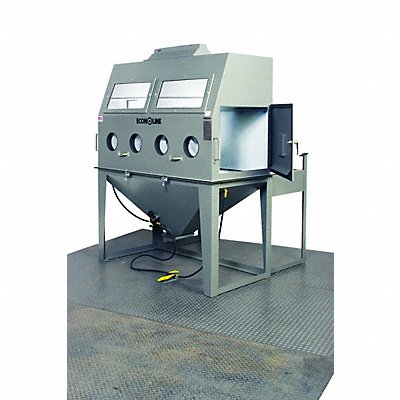 ECONOLINE 102765RA Blast Cabinet 60 X 30 Ft W/ Whisper Vac